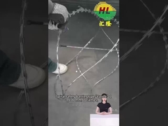 BTO-16 2.8MM Sợi dây cuộn nóng đắm Đèn kẽm biên giới của Ukraine Concertina Razor Wire