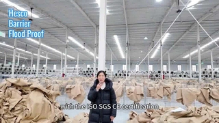 Hàng rào Hesco Phòng thủ mạnh mẽ Bảo vệ lũ lụt