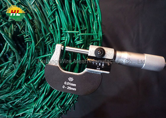 4 Point Galvanized Barbed Wire 5 Inch Spacing 25KG High Tensile Strength