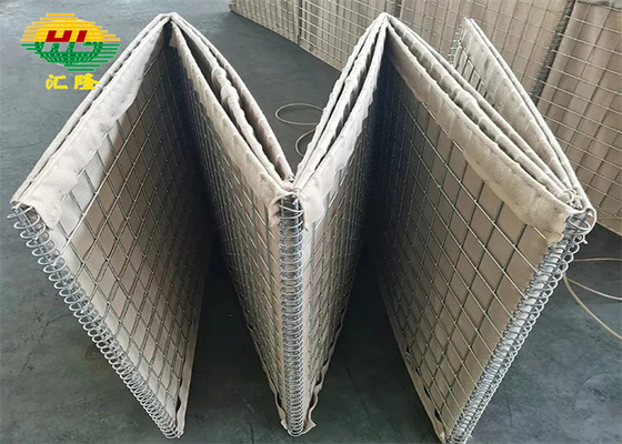 Hl1-12 Galfan phủ Hesco Rào cản phòng thủ Robot hàn Độ dài 1,21m-33m