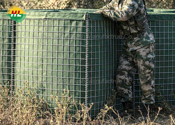 Bảo vệ đạn đạo Rào chắn phòng thủ Vòng bao quanh an ninh Rào cản gập Khối chứa Hesco Gabions Bức tường cho Bunker Rào cản