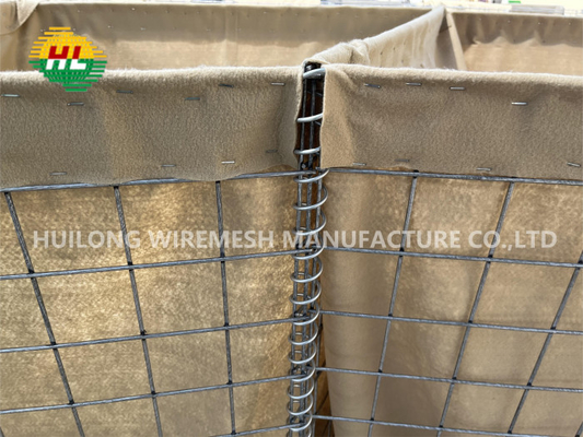Căn cứ tường quân đội 3mm Hesco Hàng rào phòng thủ cát Lũ lụt quân sự